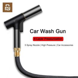 Washer Youpin Baseus GF5 Car Wash Gun High Pressure Washer Spray Nozzle Sprinkler Home Garden Cleaning Tools Car Washing Accessories