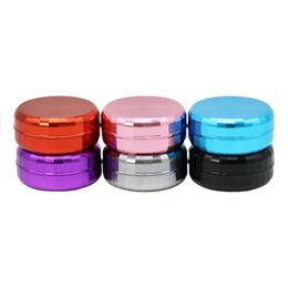 Mini Smoking Colourful Aluminium Alloy Dry Herb Tobacco Spice Miller Pill Seal Stash Case Storage Box Portable Innovative Container Grinder Cigarette Pocket Holder