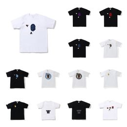 Designer Bapess Mens T Shirt Womens T-Shirts Tees Shirts Trends Cotton Short Sleeves Luxurys Sharks Tshirts Summer Sports Cord Sleeve Polos Size M-XXXL