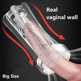 Male Masturbation Vagina Silicone Realistic Penis Pocket Pussy Anal Dildo Oral Airplane Cup Sex Toys For Men Adults 18+