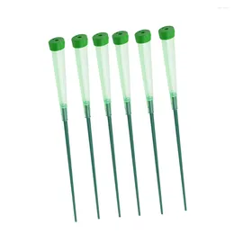 Decorative Flowers 20 PCS Plastic Tubes Stem Arrangement Vial Clear Vase Green Water Milkweed Cuttings Vials Floral