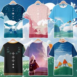 Men's T Shirts Men Women Tops Sky Children Of The Light 3D Print Shirt Summer O-neck Short Sleeve Funny Tshirt Graphic Tees