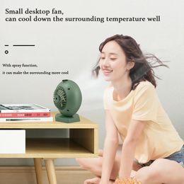 Fans Small Electric Fan USB Rechargeable Household Cooling Fan Portable Fan Outdoor Sports Mini Multifunction with Spray Car Fan