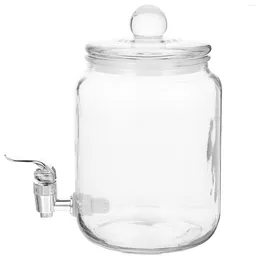 Dinnerware Sets Cold Water Dispenser Iced Tea Jar With Spigot Wide Mouth Lid Brew Pitcher Tank