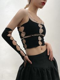 Sleevelet Arm Kore Gothic Hollow Out İnci Örtüsü Kuffe Tek Sunak Y2K Aksesuarlar Estetik Japon Isıtıcı 230512