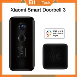 Accessories Xiaomi Smart Doorbell 3 Camera Video 180° Field View 2K HD Resolution AI Humanoid Recognition APP Control Remote Realtime View