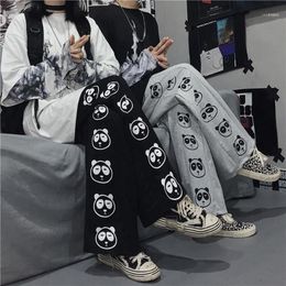 Women's Pants Korean Style Wide Leg Autumn Winter Fashion 2023 Panda Print Trousers Women Harajuku Loose Casual Paints & Capris