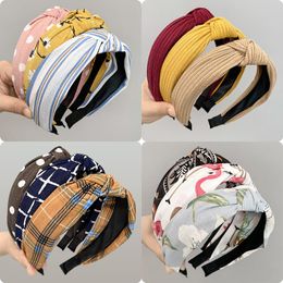 Hair Accessories Selling Fashion Headband Knotted Custom Printing Designs For Girls And Women