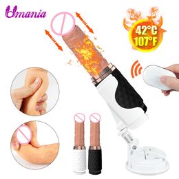 Remote Control Automatic Telescopic Machine Dildo Vibrators Women Pumping 7 speeds Anal Sex Toys for Aults 18