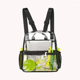 School Bags 2023 High Temperature Resistance Clear Backpack Mini Transparent PVC Female Waterproof Summer Fashion Handbags For Festival