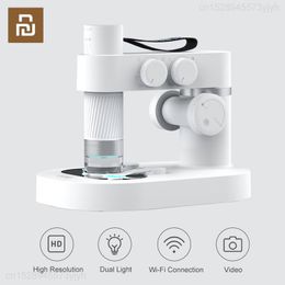 Accessories Youpin Intelligent Microscope Biological Cell Student Experimental Magnifying Glass Microscope DIY for Children Birthday Gift