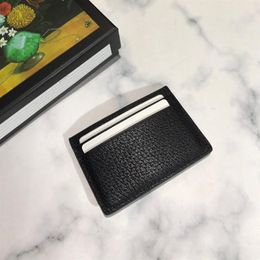 2021 Honey bee ultra thin soft head leather card bag short wallet Designer-Slim Compact Design Business Holder Bank and Bus Packag274i