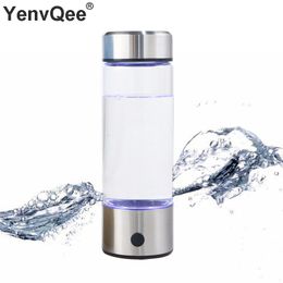 Appliances YenvQee 500ML Hydrogen Water generator Water Filter Water purifier Bottle Stainless Steel With Three Style Gift Box For Travel