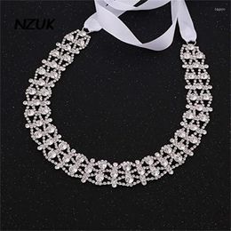 Wedding Sashes NZUK Bridal Rhinestone Belts Crystal Bridesmaid Sash Belt Cinto Brilhante Diamantes Women Dress Accessories