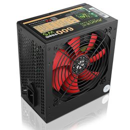 JUEBEI 600WS Desktop Computer Power Supply, esports Dual 6Pin Graphics Card, Rated 500W Silent Desktop Host Power Supply