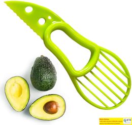 3 In 1 Avocado Slicer Multifunction Fruit Cutter Tools Knife Plastic Peeler Separator Shea Corer Butter Gadgets Kitchen Vegetable