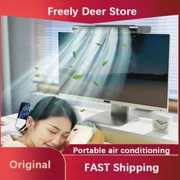 Humidifiers FreelyDeer Personal Adjustable Misting Air Cooler Night Light Quiet Table Portable Air Conditioner Cool Mist Humidifier Fan