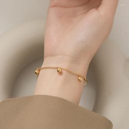 Charm Bracelets VENTFILLE 925 Stamp Silver Gold Colour Lucky Beads Bangles Bracelet For Women Confidante Gift Elegant Jewellery Drop