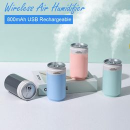 Appliances Wireless Air Humidifier Bedroom Mini Mute Ultrasonic USB Fogger Diffuser Purifier 800mAh Rechargeabl Cool Mist Maker for Car
