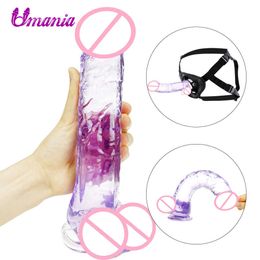 Dildo Jelly Suction Cup Female Masturbation Realistic Penis G-spot Orgasm Anal Plug Toys for Women Adult Sex Products