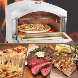 Combos Pizza Oven Propane Gas Outside Portable Double Layer Professional Baking Oven Machine Toaster Home Outdoor Propane Gas Toaster