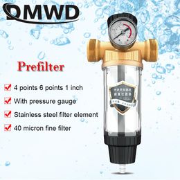 Appliances Direct Drinking Tap Front Purifier Copper Lead Prefilter Backwash Remove Rust Percolator Stainless Steel Water Filter Meter