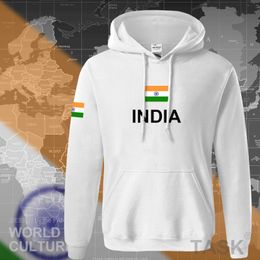 Men's Hoodies & Sweatshirts 2023 India Men Sweatshirt Sweat Hip Hop Streetwear Clothing Tracksuit Nation Flag IN Fleece