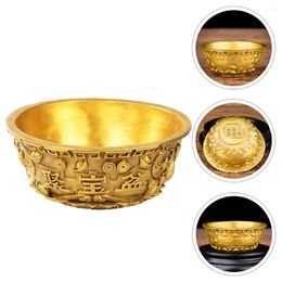 Bowls House Ornaments Sacrificial Bowl Brass Statue Copper Bath Water Cups Housewarming Gift