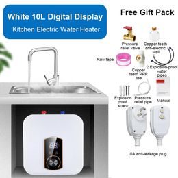 Heaters 10L Kitchen Water Storage Quickheating Treasure Instant Hot Water Treasure Electric Water Heater 304 Stainless Steel