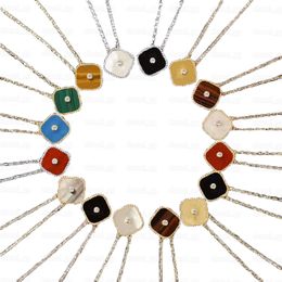 женские ожерелья van cleef Clover с бриллиантами, модное классическое ожерелье, женские цепочки и девушки, день святого валентина, день матери, помолвочные украшения
