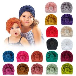 Hats 18-Color Knitted Rayon Donut Babies' Cloth Cap Children's Hat Baby Sleeve