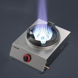 Combos Thickened stainless steel gas stoves commercial fierce fire single liquefaction foci household pulse electronic ignition cooker
