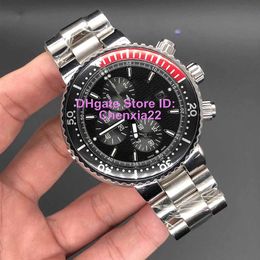 DP Factory Watches Men Watches Quality Watch Quartz Battery Sweep Movement Original Clasp Stainless Steel Strap 48mm Big Size2810