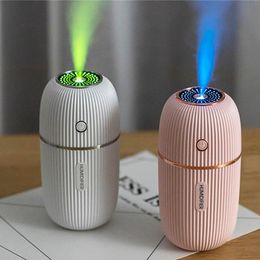 Appliances M Humidifier 300ML Ultrasonic USB Aroma Essential Oil Diffuser Romantic Colour Night Lamp Mist Maker Humidificador Portable