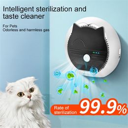 Housebreaking Cat Litter Odour Eliminator Pet Ozone Air Purifier Smart Negative Ion Disinfection Odour Purifier Freshener For Toilet Tray