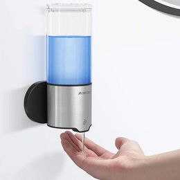 Accessories AIKE Automatic Liquid Soap Dispenser 500ML Wall Mount Shower Gel Detergent Shampoo Dispenser For Bathroom Kitchen Soap Dispenser