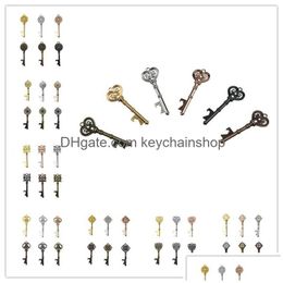 Keychains Lanyards 48 Styles Beer Bottle Openers Key Shape Opener Metal 6 Colours Keychain Antique Retro Drop Delivery Fashion Acces Dhvsf