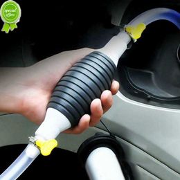 Nuova pompa manuale del carburante Sifone ad alto flusso Trasferimento manuale portatile per auto per gas Benzina Benzina Olio diesel Liquido Risparmio carburante universale