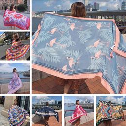 Cover-up Hot New 90x180cm Twill cotton Pareo 2018 Summer CoverUps Rectangle Wrap Scarf Swimsuit Bikini Cover Up Autumn Beach Sarong Mats