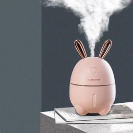 Appliances 300ML USB Air Humidifier Creative Cute Rabbit Mist Maker For Home Portable Ultrasonic Mist Discharge Air Spray Moisturising
