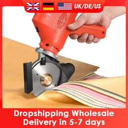 Scharen 100mm Cordless Electric Round Scissors Shear Cloth Cutter Fabric Cutting Machine Kit Cutting Handheld Tool With 2000mAh Battery