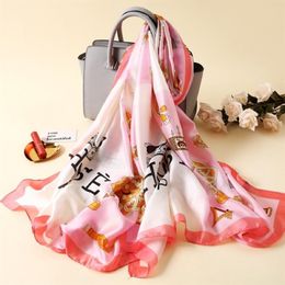 New designer brand scarf silk scarf fashion men and women luxury 4 season shawl scarf size about 180x90cm 4 Yan 2845