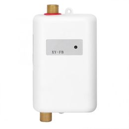 Heaters Electric Water heater White Mini Tankless Instant Hot Water Heater Bathroom Kitchen Washing for Hot and Cold Dualuse Chauffe