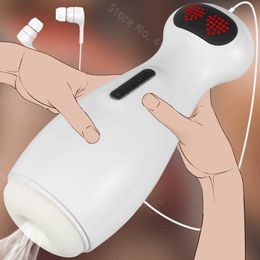 Automatic Male Masturbator Thrusting Cup adults Stimulation Soft Textured Vagina Penis Training Sex Toys for Men