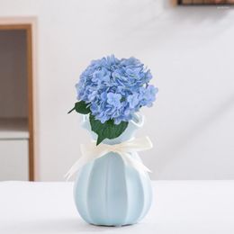 Decorative Flowers Artificial Flower Not Withered Faux Hydrangea Silk