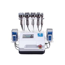 Accessories 6 In 1 40k or 80k Ultrasonic Cavitation Vacuum 8 lipos Beauty Machine for Fat Removal Body Slim Skin Tightening/CE Approval