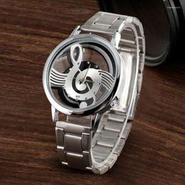 Wristwatches Fashion Musical Note Watch Women Watches Full Steel Quartz Casual Ladies Relogio Feminino Reloj De Mujer