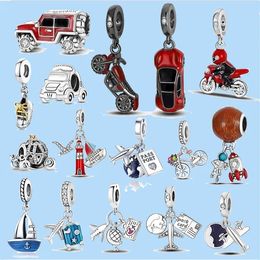 925 sterling silver charms for pandora Jewellery beads Bicycle Car Truck SUV Beads