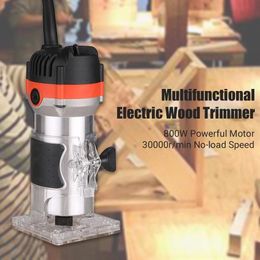 Router 800W 30000r/min Electric Wood Trimmer Wood Router Laminate Trimmer Professional Slotting Trimming Grooving Machine