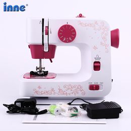 Machines Mini Portable Handheld Sewing Machines Stitch Sew Needlework Cordless Clothes Fabrics Electrec Stitch Foot Pedal